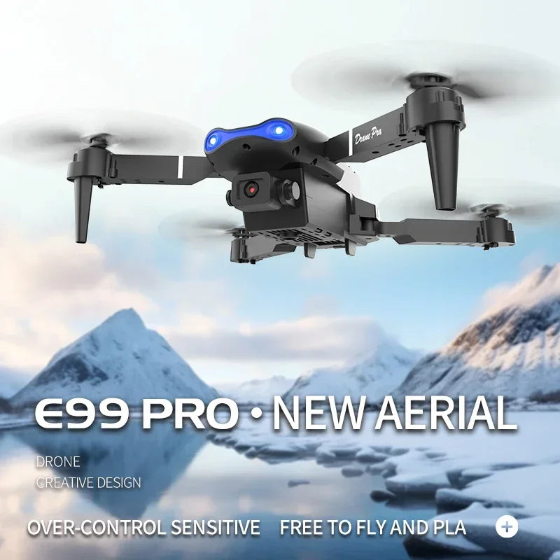 E99 Pro RC Drone Foldable 4K HD Dual Camera Aerial Photograph