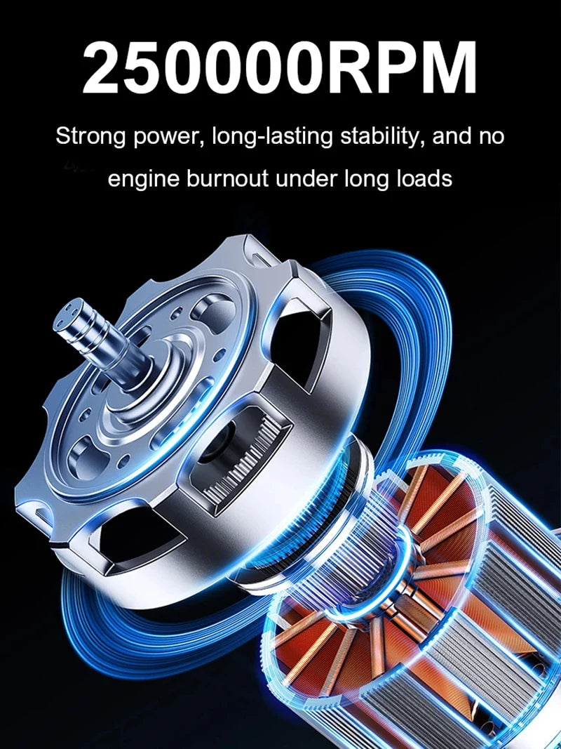 Xiaomi 1000000RPM Violent Fan Electric Powerful Air Blower Portable Dust Cleaner TypeC Charging 55m/s Brushless Turbo Jet Blower