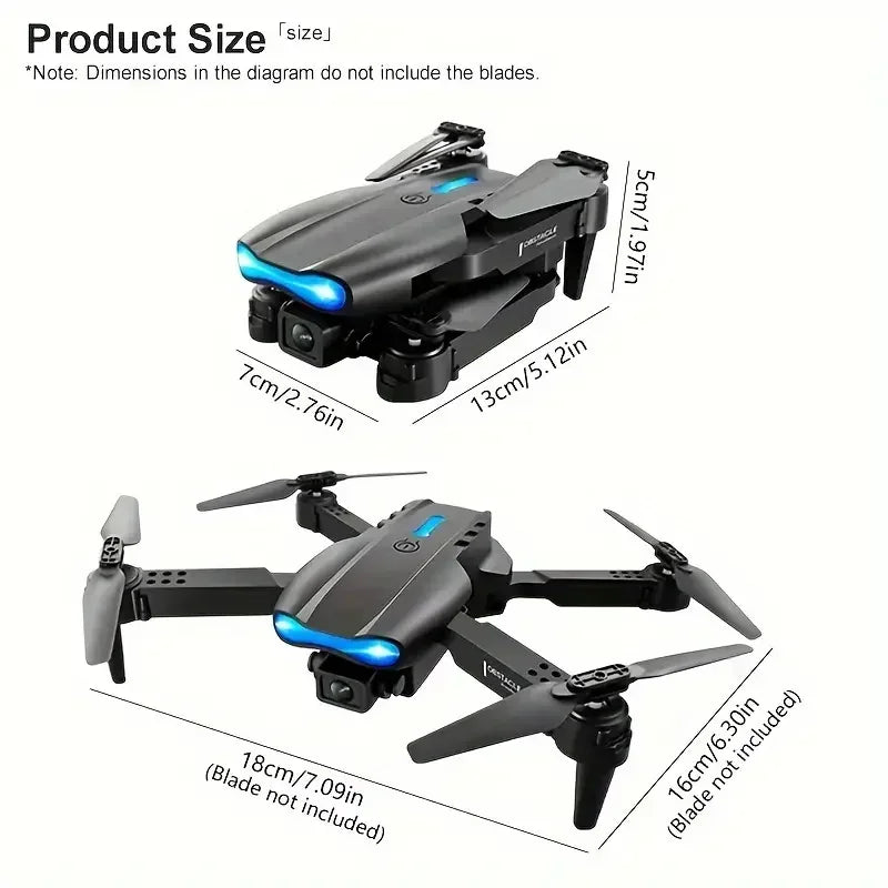E99 Pro RC Drone Foldable 4K HD Dual Camera Aerial Photograph
