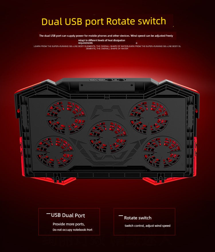 Colorful Star X15a Notebook Laptop Desktop Neutral Radiator 15.6-Inch Blowing Fan Mute Heating Pane Bracket Cooling Artifact Radiator Ventilating Fan Elevated Shelves
