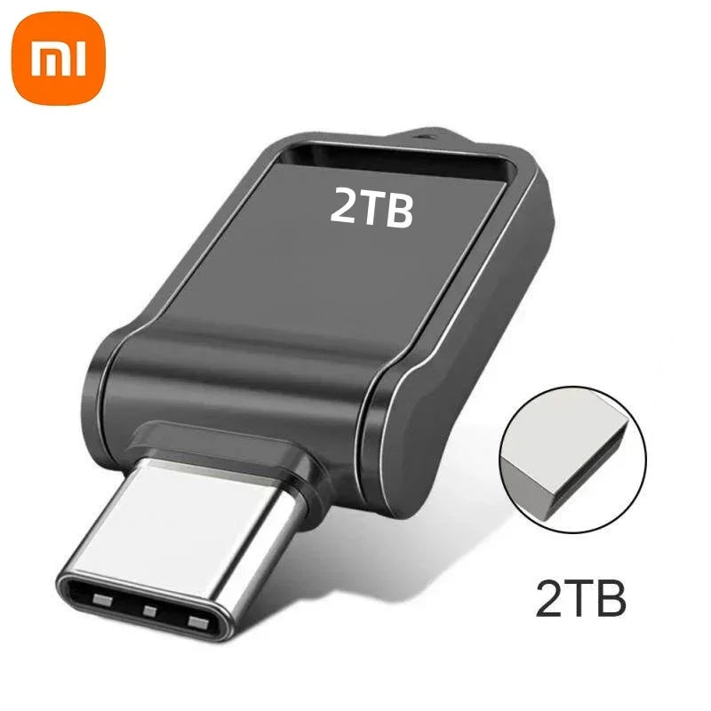 Xiaomi 2TB USB 3.2 Flash Drive High Speed Type-C Interface Dual-Use Flash Memory 512GB 1TB Stick For Phone Windows 11 Computer