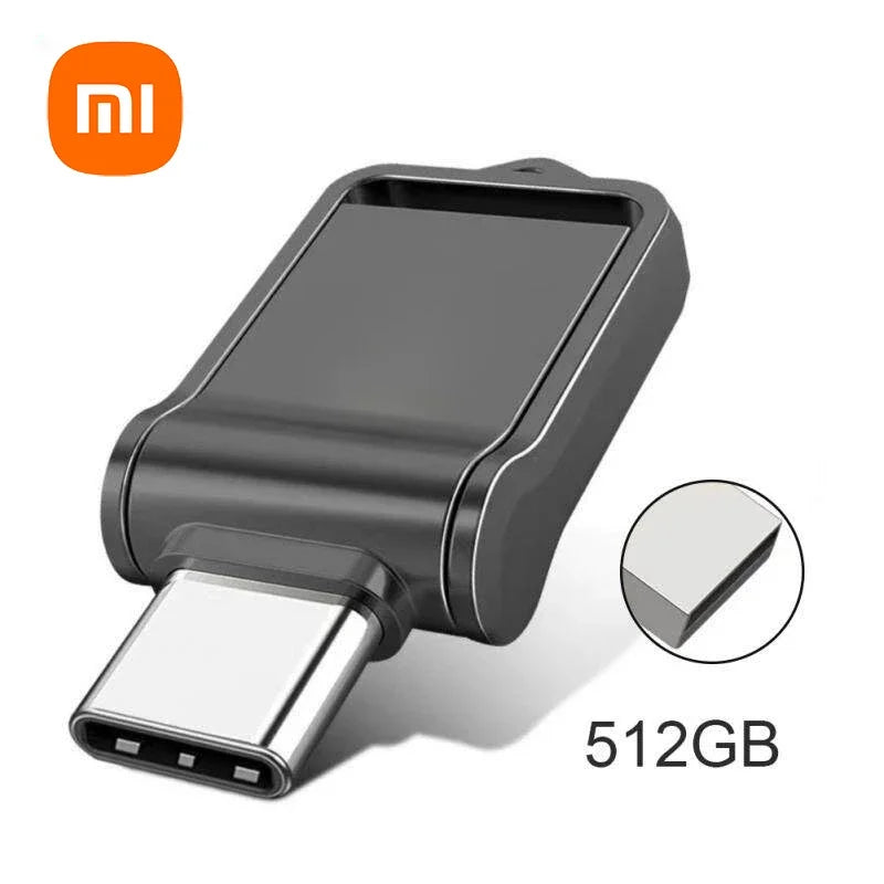 Xiaomi 2TB USB 3.2 Flash Drive High Speed Type-C Interface Dual-Use Flash Memory 512GB 1TB Stick For Phone Windows 11 Computer
