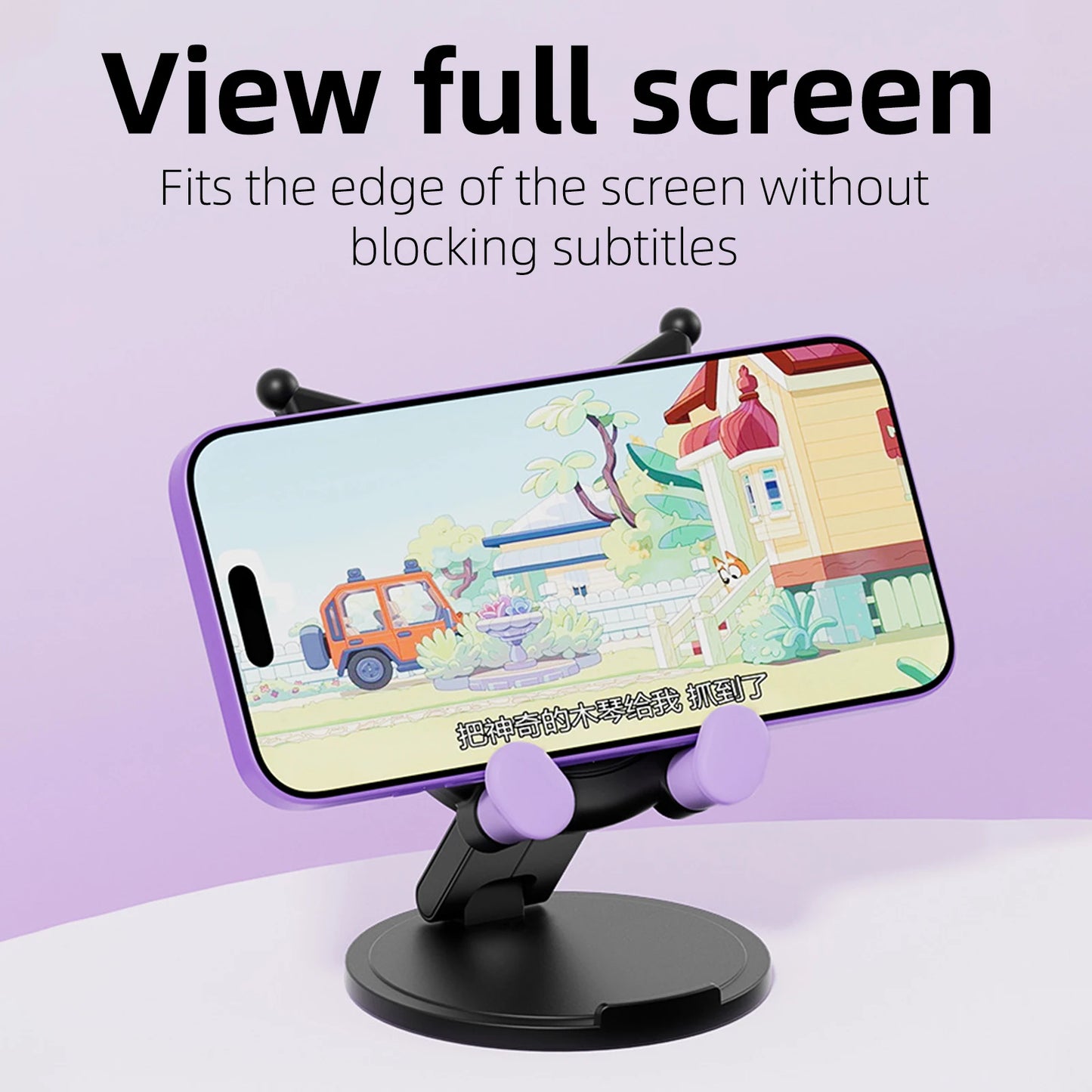 For Creative Cartoon Foldable Rotating Desktop Lazy Phone Stand Holder Portable Cute Swivel Bracket Mount