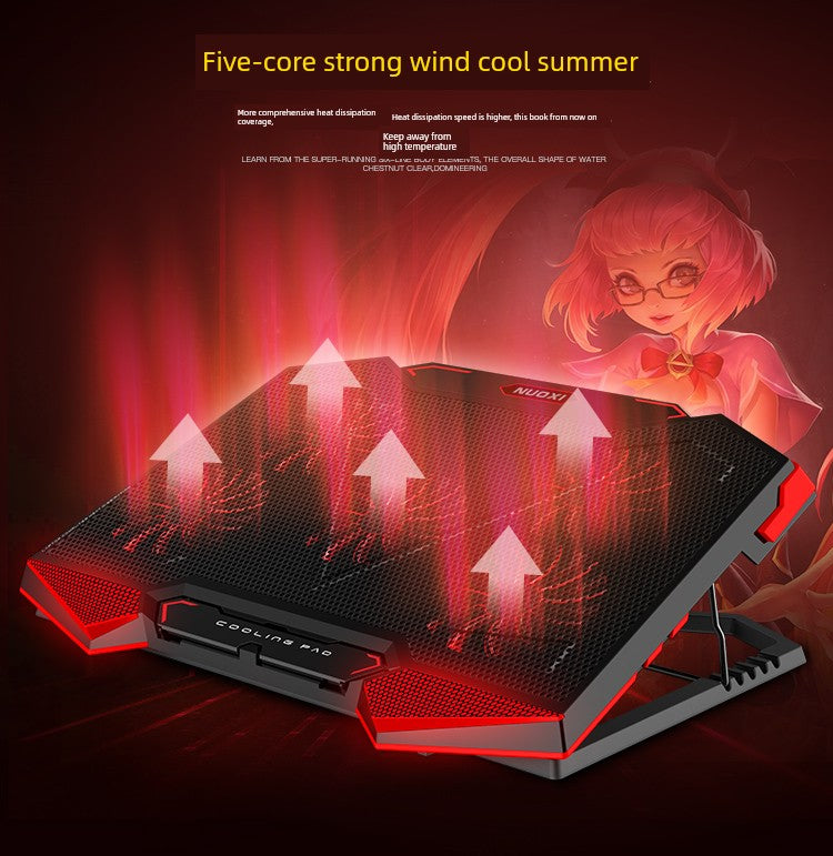 Colorful Star X15a Notebook Laptop Desktop Neutral Radiator 15.6-Inch Blowing Fan Mute Heating Pane Bracket Cooling Artifact Radiator Ventilating Fan Elevated Shelves